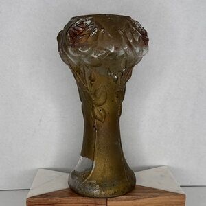 Antique Goofus Glass Vase 1900-1920